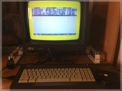 CPC6128 running a word processing software (from my collection)...