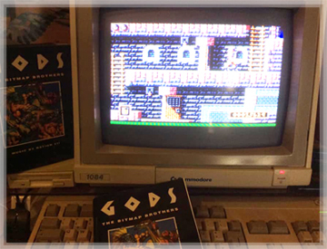 Amiga500 and Commodore 1084 on my desk playing Gods today... Amiga500 & Commodore 1084