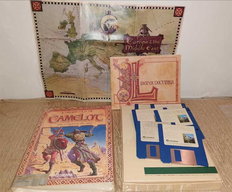 Conquests of Camelot: The Search for the Grail for Amiga Computers..