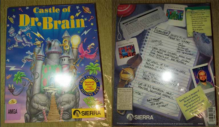 Castle of Dr Brain (Sealed) for Amiga Computers..