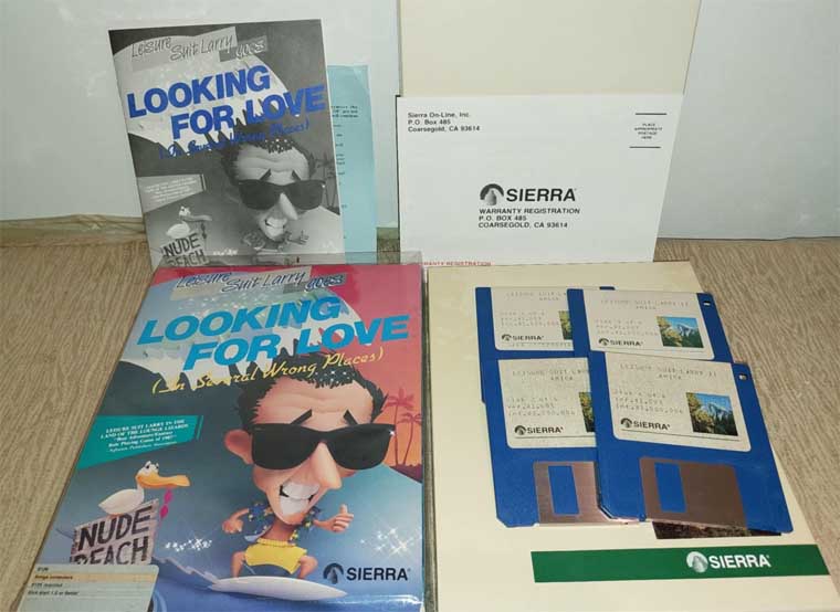 Leisure Suit Larry II for Amiga Computers..